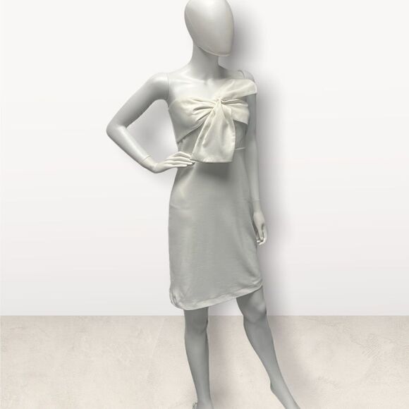 Sam Edelman White Strapless Bow Dress - Picture 3 of 6